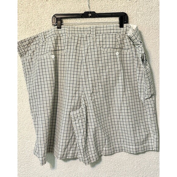 NWT Men's 626‎ Blue Broken-In Shorts White Blue Plaid Flat Front Size W54 - Picture 9 of 15